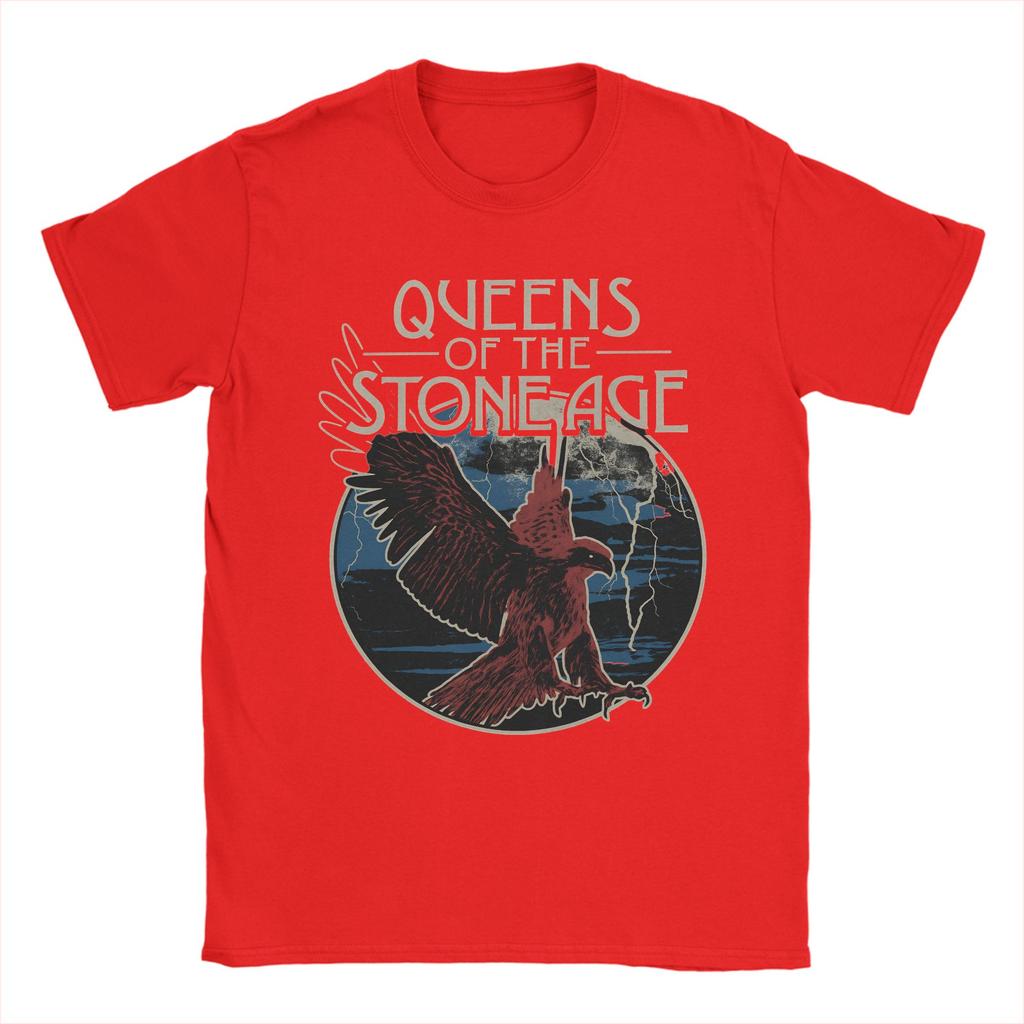 Queens of the Stone Age Music Band T Shirt Adult American Rock Music  Pure Cotton T Shirts Summer Tee Shirt Oversized Clothing