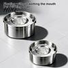 No Wet Mouth Dog Water Bowl 1.2/3.2L Stainless Steel Bowl No-Spill Slow Drinking Stable Base Pet Anti-Splash Non-Slip Dispenser for Small Medium