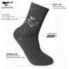 SEPTWOLVES Men's Thermal Wool Blend Mid-Calf Socks