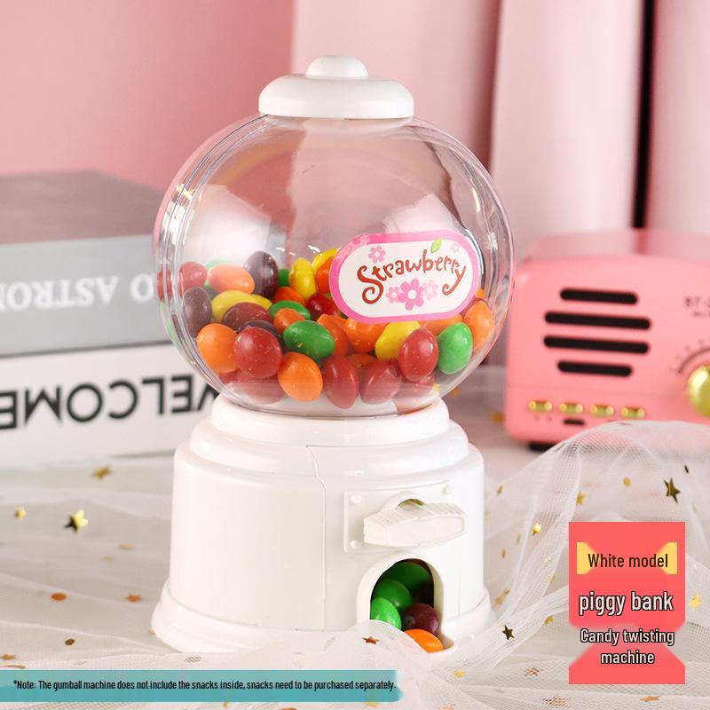 Kore Tarzı Mini Sakız Otomatı Şeker Kutusu Düğünler ve Çocuklar İçin Hediye - Şeker Saklama Oyuncak ve Kumbarası