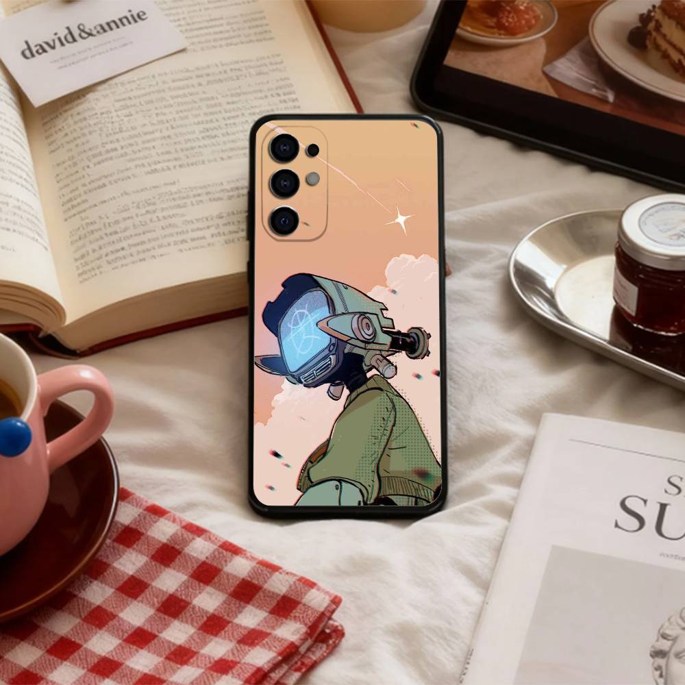P-Psychedelic F-FLCL   Phone Case For Samsung S 25,24,23,22,30,21,10,9,Ultra,Plus,Lite,FE,4,5 G Soft Black Case