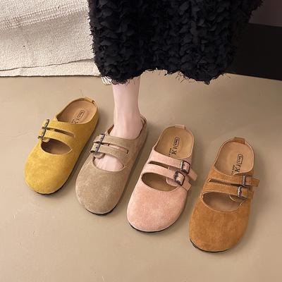 Fashion Cover Toe Loafers Big Size Shoes Ladies' Slippers Slipers Women 2025 Slides Mary Janes Shoes Woman 2025 Loafers Female Slippers