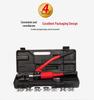 Manual Hydraulic Crimping Tool for Cable and Lug Terminals, Compatible with Copper and Aluminum.