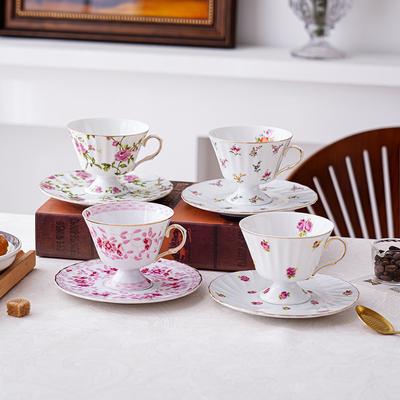 Tasse rétro anglaise, assiette à fleurs, tasses à café, assiette à thé, assiette à dessert, tasse de cuisine