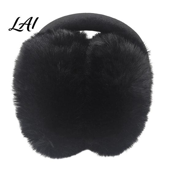 Cozy Winter Gear for Ears Women's Ear Muffs Soft Faux Rabbit Fur Warmers Adjustable Fuzzy Muffs Cycling Sports Commuting Plush Fluffy Cold