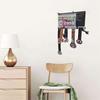 Wall Mounted Marathons Medals Display Organiser With Race Bib Holder Blackboard For Runners Carbon Steel Hanger