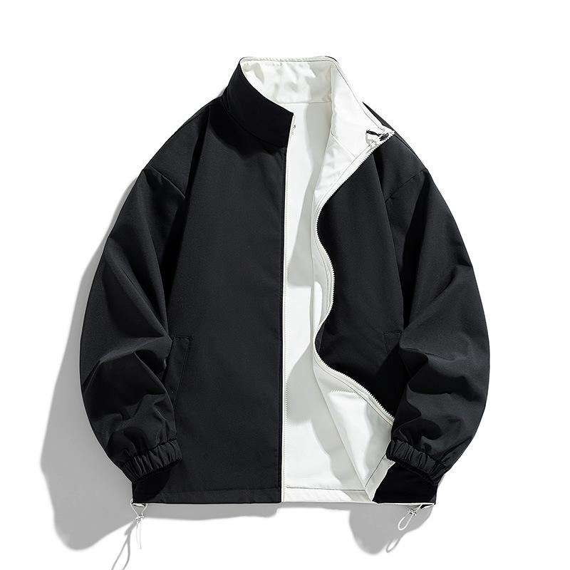 Wendejacke Herrenjacke Herbst Neu Stehkragen Lässig Vielseitig Sportjacke