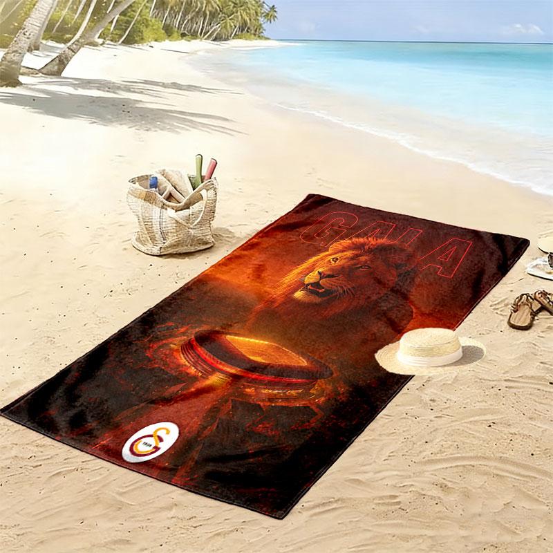 Galatasaray Dream Print Beach Towel, Large Soft Quick Dry Towel for Beach Camping Swimming