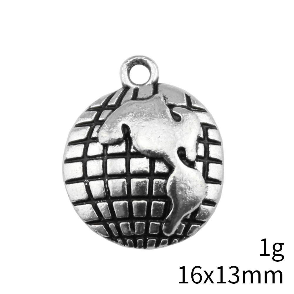 Valentine's Day Charms For Jewelry Making Travel Map Charms Pendant Ornaments For Home Pendants For Jewelry Crafting