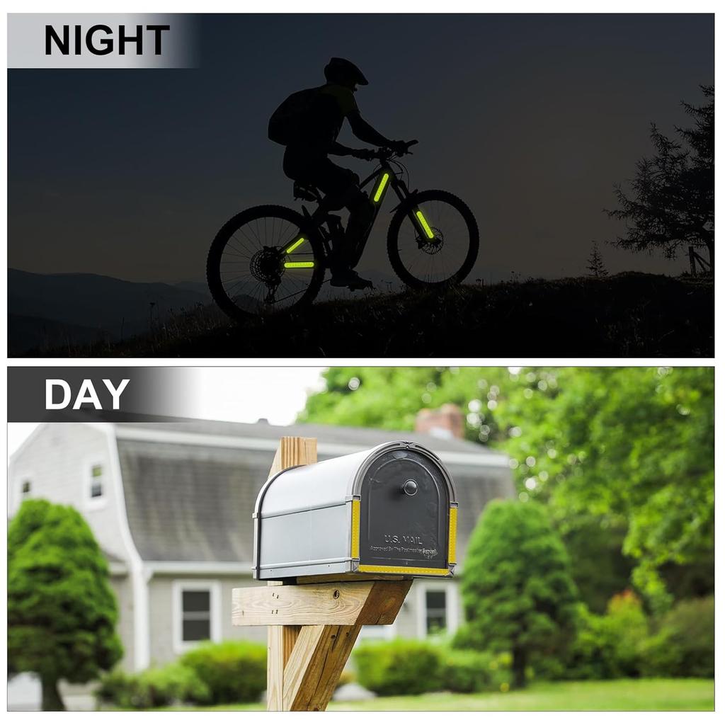 Auto Reflektierende Aufkleber Motorrad Fahrrad Reflektor Sicherheitswarnung Felgenaufkleber Band Auto Zubehör Auto Dekoration