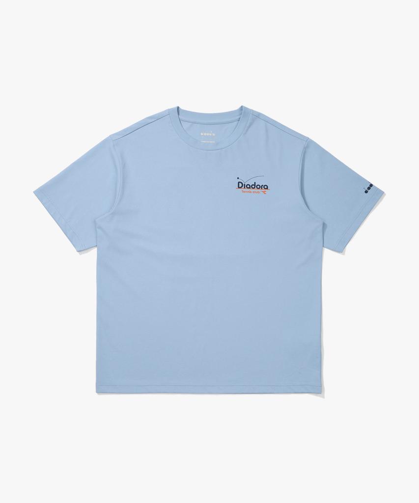 Diadora Airtex Tennis Court Short Sleeve T-Shirt Blue