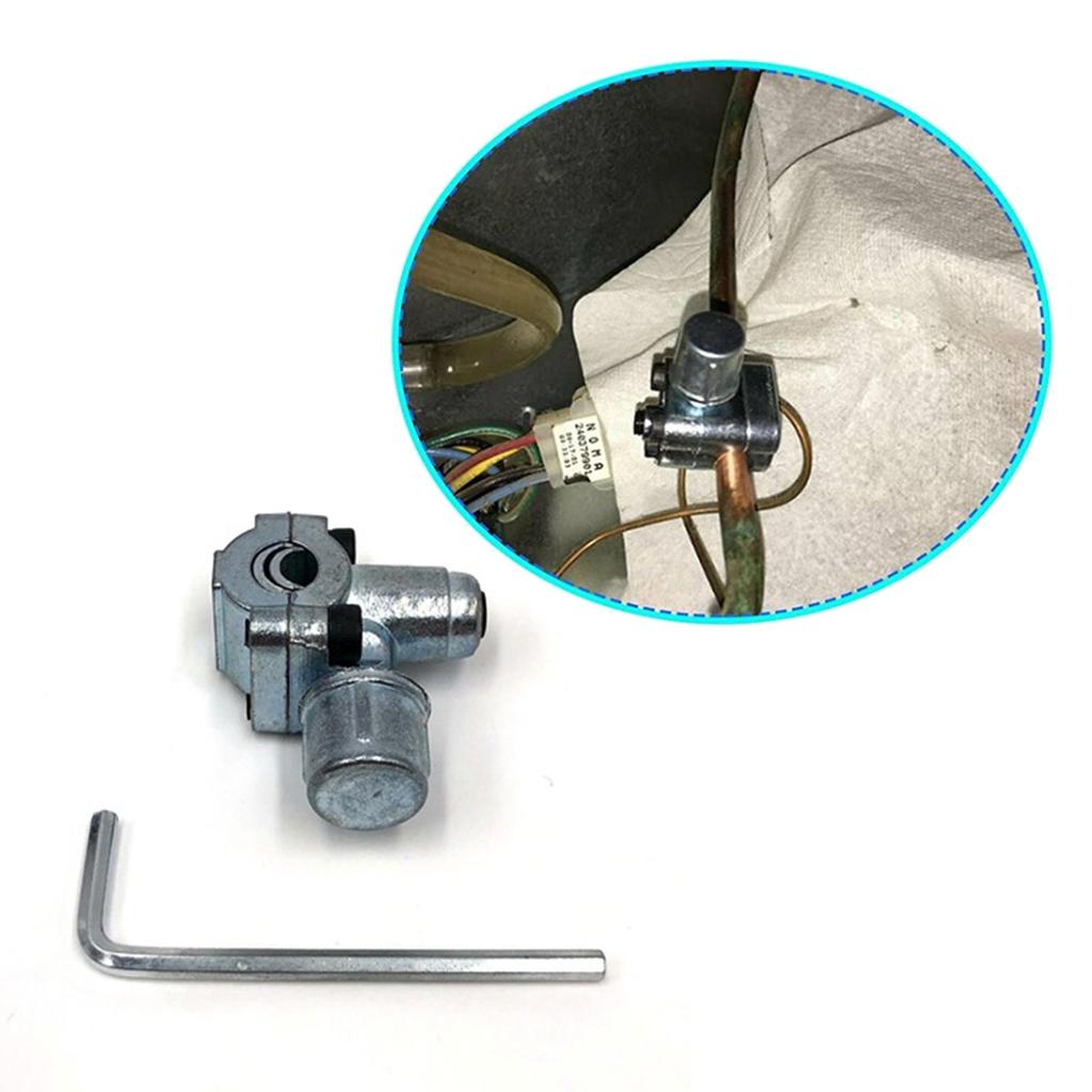 BPV31 Bullet Piercing Tap Valve Replacement Universal Adjustable Valve Fits for HVAC Refrigerants System Durable