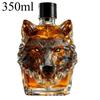 New Animal Shaped Whisky Bottles High Borosilicate Glass Wine Bottle Wolf Head Eagle Wine Bottle