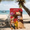 Customizable personalized beach towels Masha and the Bear themed designs.Suitable for the beach, yoga, sports;ideal as beach accessories