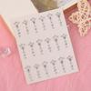 Fashion 3D Face Jewelry Stickers Mixed Glitter Sequins Eyeliner Diamond Decals Shell Heart Disposable Tattoo Stickers Women