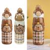 520ml Capybara Anime Kids Thermos Mug Stainless Steel Kawaii Sports Water Bottle with Lid & Silicone Straw For Boys Girls Gifts