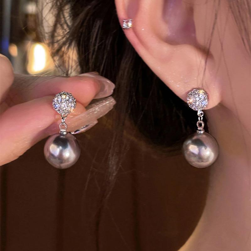 

Элегантные серьги-кисточки с цирконами, жемчугом и цветочными пуссетами - Универсальные и стильные украшения для ушей для женщин