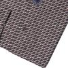 CounteSS Mara Men S 100  Cotton houndStooth Print Brown Semi Slim Shirt Cdh3c230