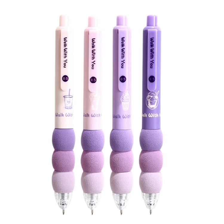 4 Pcs 0.5mm Gel Pen Retractable Neutral Pen Cartoon Capybara Stationery Pen Writing Pen Gel Ink Pen Journaling Pen