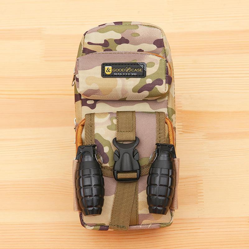 Lezhiyuan Camouflage Multi-Layer Zipper Pencil Case for Boys and Students