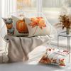 Home Decor Autumn Pumpkins And Maple Leaf Decorative Pillow Pattern Cushion Cover Suitable For Sofa Bedroom Car Pillow Cover