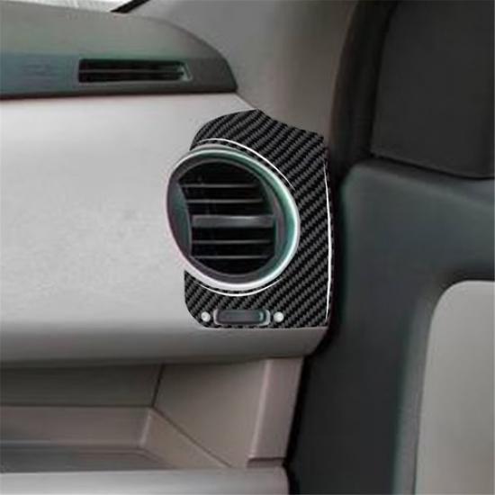 2Pcs Carbon Fiber Interior Side Air Vent Outlet Cover Trim For Honda Pilot