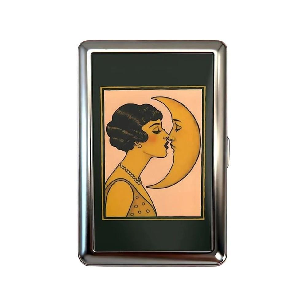 Vintage-Style Vintage Card Case Metal Material Easy Snap Metal Case Versatile Design Multi-function Cash Case ID Card Holder