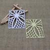 Rectangle Metal Cutting Dies Flower Rhombus Scrapbooking Stencil for Kids Embossing Craft