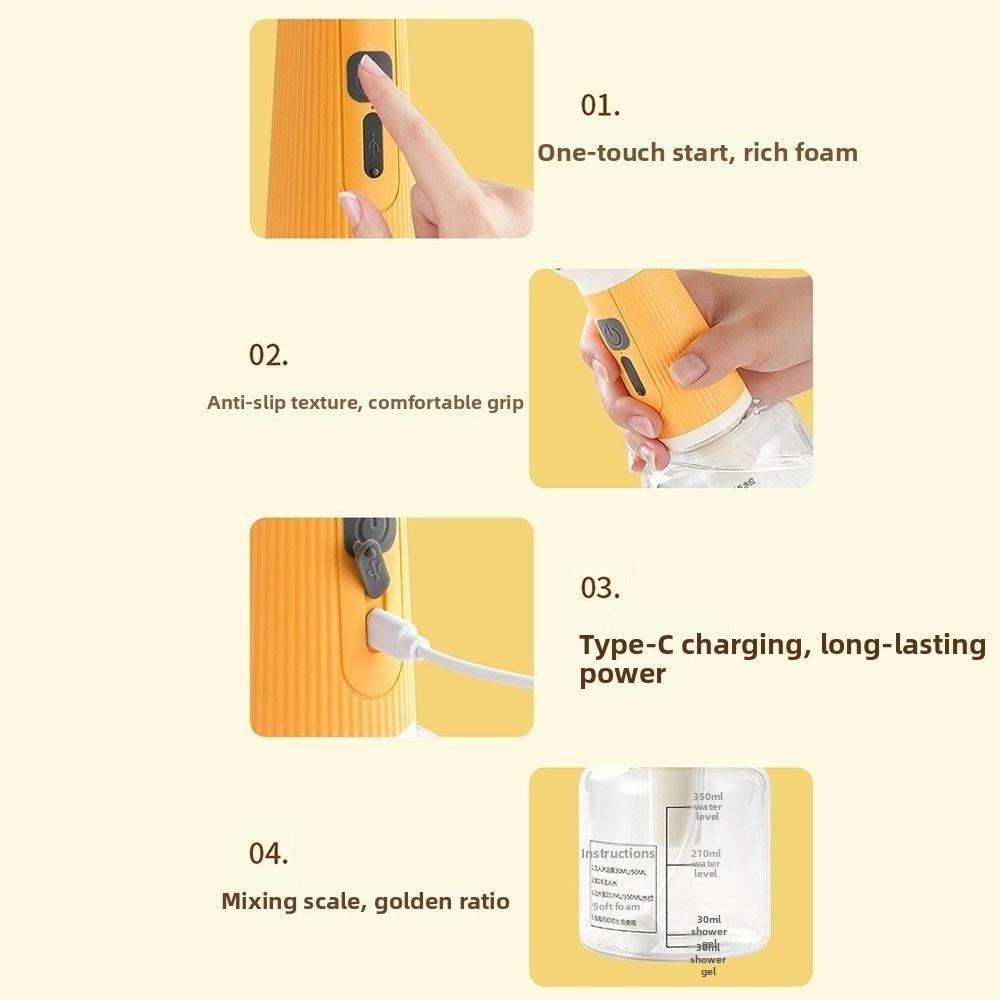 Ładowany przez USB Elektryczny Pieniacz Szamponu dla Psa Kształt Kota Dozownik Mydła dla Kota Codzienne Użycie w Domu