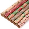 Santa Claus Kraft Paper Xmas Tree Christmas Decoration Gift Wrapping Paper Scrapbook Party Supplies