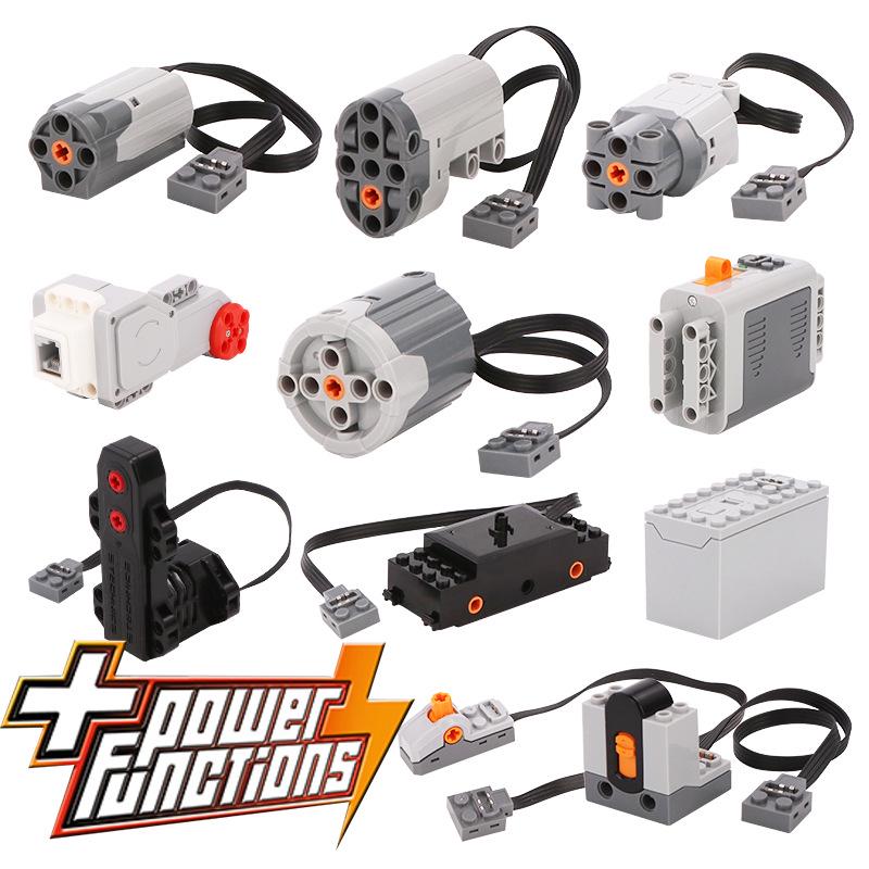 MOC Technické kostky kompatibilní s Lego: Power Group XL Motor & Lithium Battery