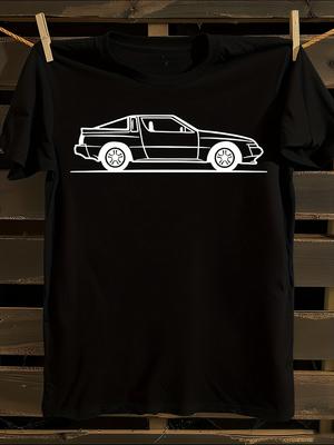S Original Japanese Starion Car Sketch T-Shirt Mens Tshirt Womens Tshirts with Letters Print Short Sleeves T-Shirt Casual Street Tee Shirt Top