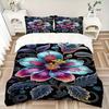 3pcs Fantasy Flower Duvet Cover Set - Includes 1 Duvet Cover and 2 Pillowcases, No Quilt Core, All-Season Home Decor yy251111059