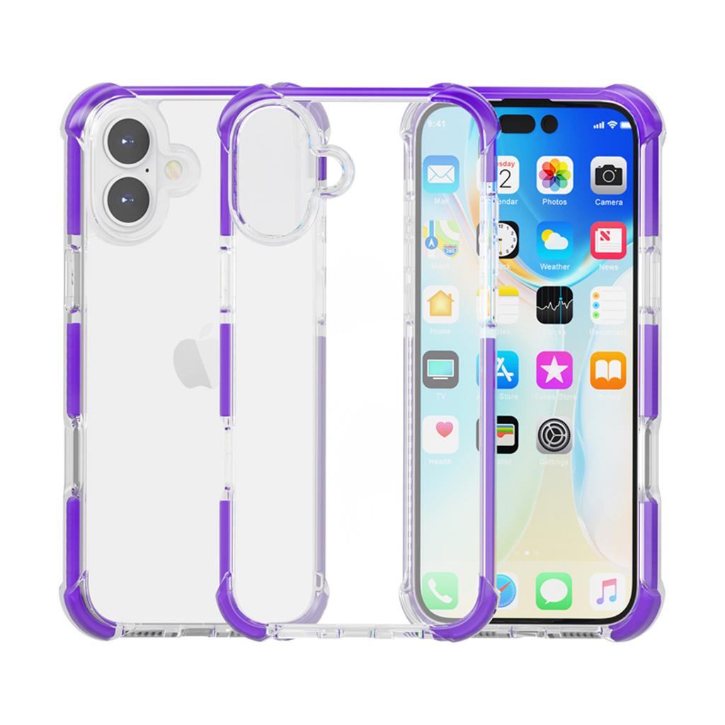 The New iPhone11 Acrylic Transparent Mobile Phone Case Is Suitable for Trendy Brand Three-in-one Lens Anti-drop Airbag Hard Case