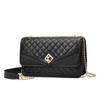 IELGY Fashion Black Diamond Bag Premium Crossbody Chain Bag