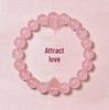 Rose Quartz Bracelet for Girls: Luck & Romance Charm, Trendy Single Strand Jewelry