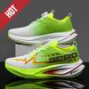 Fluorescence Running Shoes Carbon Board Marathon Men Sports Breathable Lightweight Women'S Comfortable Athletic Nonskid Sneakers