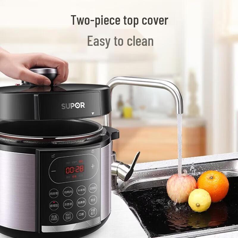 SUPOR 5L Aluminum Pressure Cooker for Gas Stoves