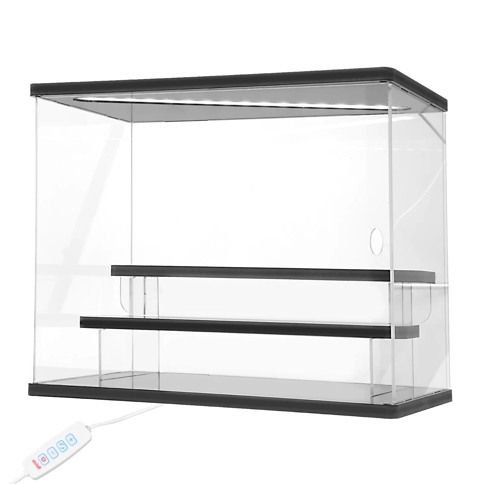 

3/5-ярусная акриловая подставка для дисплея со светодиодной подсветкой, прозрачная лесенка, ручная работа, аниме, модель автомобиля, витрина для кукол-сюрпризов