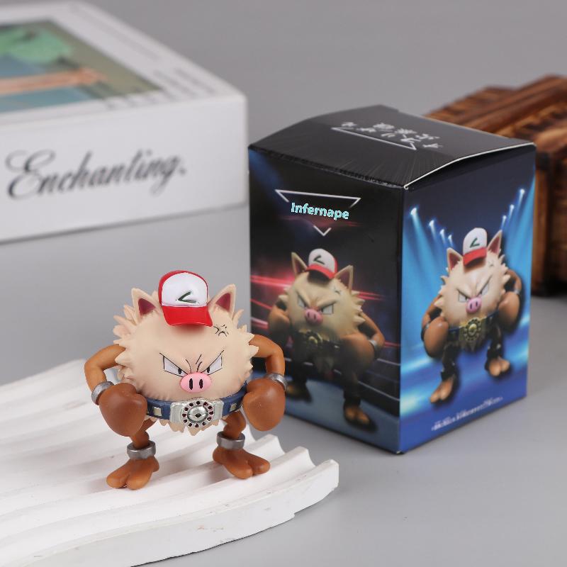 Anime Pokemon Primeape Figure Model Cartoon Anime Doll Figurine Statue Ornament Desktop Ornaments Home Decoration Birthday Gifts