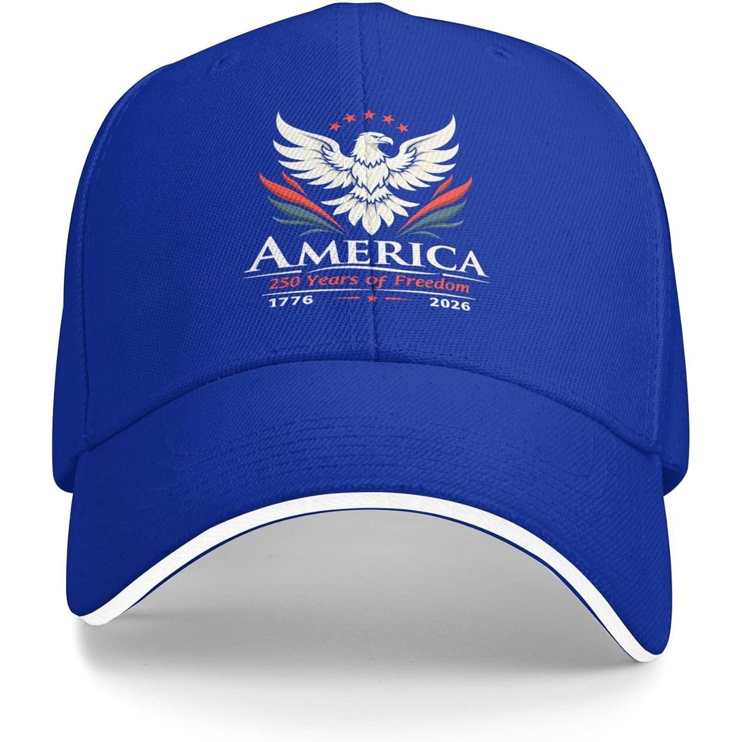 America Years of Freedom Eagle Baseball Cap Patriotic Commemorative Adjustable Dad Hat Adjustable