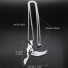 Ballerina Ballet Dancer Dancing Girl Necklace for Women Men Stainless Steel Dove of Peace Bird Shape Chain Jewelry NZZZ520S01