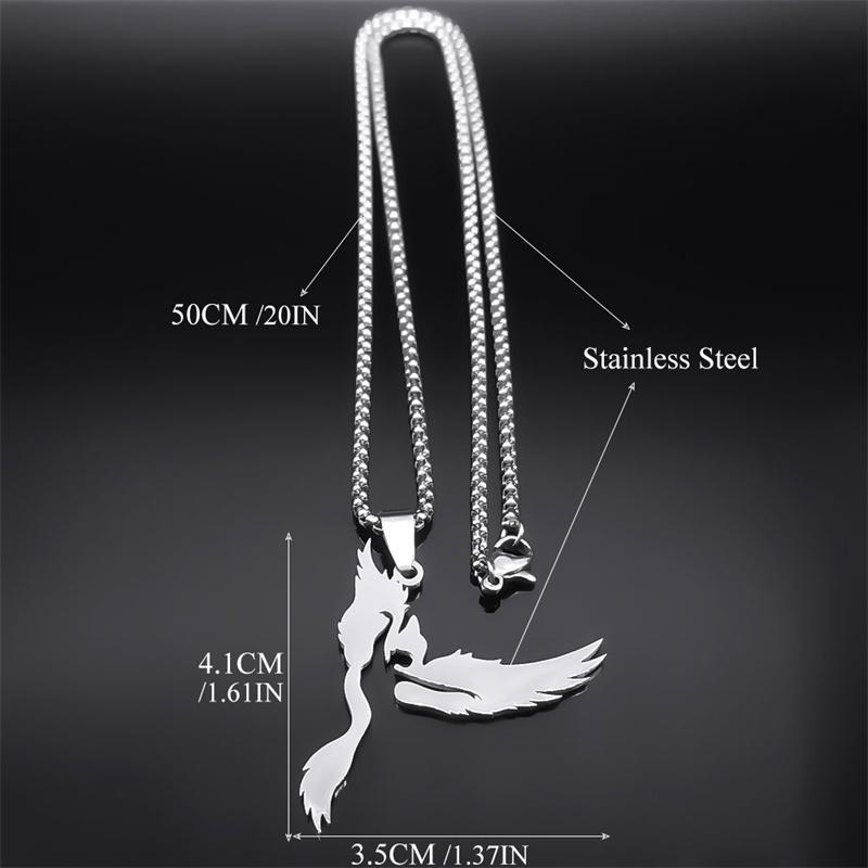 Ballerina Ballet Dancer Dancing Girl Necklace for Women Men Stainless Steel Dove of Peace Bird Shape Chain Jewelry NZZZ520S01