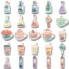 10/30/50pcs Cute Ins Style Cartoon Drink Bottle Stickers Creative Graffiti Sticker Decoration Luggage Phone Laptop Guitar Decals