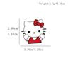 Adorable Sanrio KT Cat Cartoon Brooch - Metal Badge with Cute Alloy Drip Glaze Pin