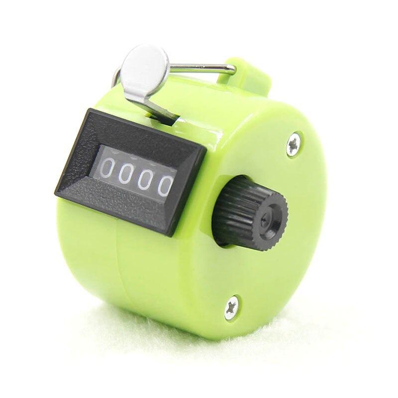 1pc 4Digit Number Counters Plastic Shell Hand Finger Display manual counting deviceTally Clicker Timer Soccer Golf Counter