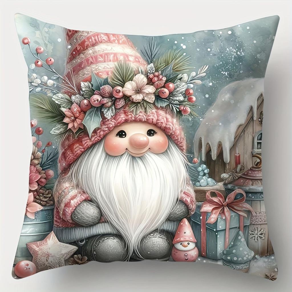 Christmas Dwarf Pillowcase Merry Christmas Holiday Party Decoration Living Room Sofa Cushion Cover Various Room Home Decoration