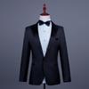 Men's Single-Breasted Rhinestone Suit Set for Banquet and Performance
