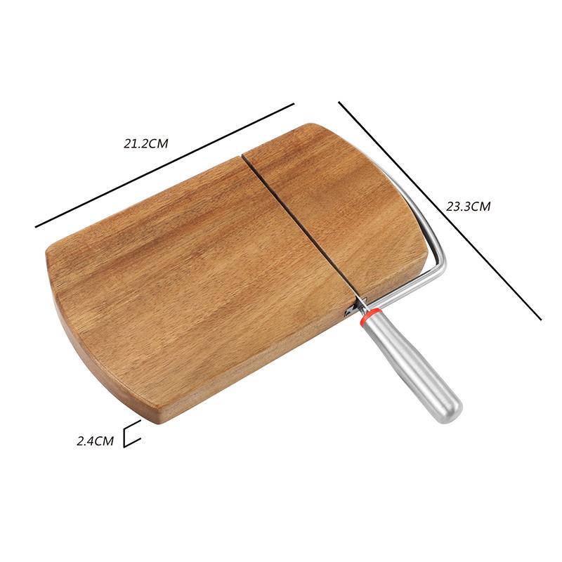 Wooden Cheese Slicer Multifunctional For Block Cheese Butter Ham Vegetables And Fruits. Easy To Clean And Slice Kitchen Tools
