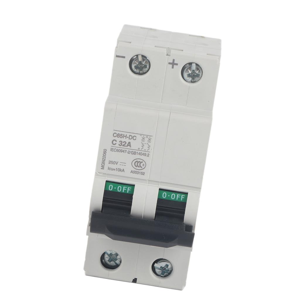 Elektrikli Minyatür C65HDC Devre Kesici 2P 250V Hava Şalteri (32A)